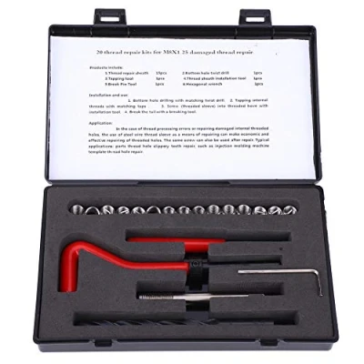 Image of M8x1.25 Thread Repair Kit Stainless Steel Rethreading Tap for Female Repairing Insert Sleeve