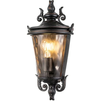 Image of Baltimore Outdoor Wall Lantern Weathered Bronze, IP44