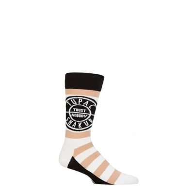 Image of SOCKSHOP Music Collection 1 Pair Tupac Cotton Socks Trust Nobody One Size