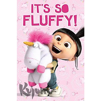 Image of Pyramid International It&#039;s So Fluffy Maxi Poster, Wood, Multi Colour, 61 x 91.5 cm