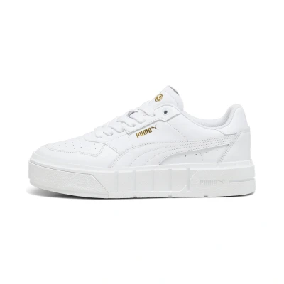 Image of Puma Womens Cali Court Leather Sneakers White Size UK 3