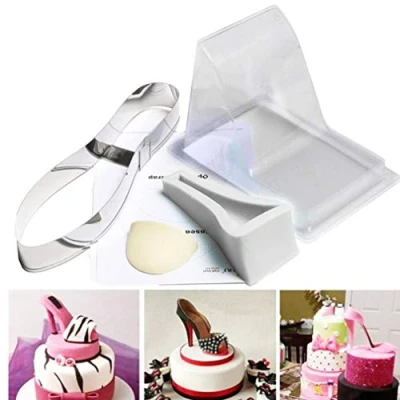 Image of PiniceCore Large Size Fondant Cake 3d Silicone Stiletto High Heel Mould Lady Shoe Mold for Wedding Decoration Diy Bakeware Tools