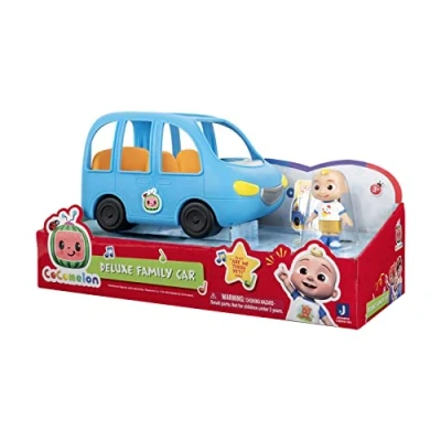 Image of CoComelon Family Fun Car, with Sounds Includes JJ Plays Clip of Song, Are We There Yet Toys for Kids, Toddlers, and Preschoolers