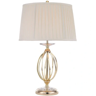 Image of Aegean 1 Light Table Lamp Polished Brass, E27