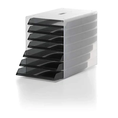 Image of Durable Idealbox Storage Box with 7 Letter Trays C4 Grey