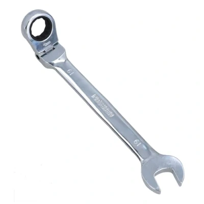 Image of 19mm Metric Flexi Head Ratchet Combination Spanner Wrench 72 Teeth