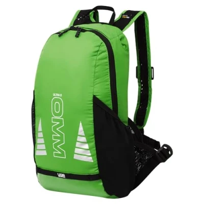 Image of OMM Original Mountain Marathon Unisex&#039;s Ultra 8 Green Backpack, 8L