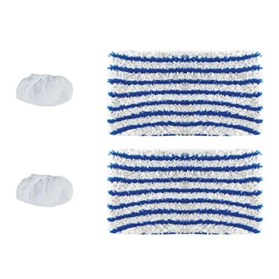 Image of Polti PAEU0357 Set of 2 Cloths and Sponge Sleeves for Steam Cleaner Plastic