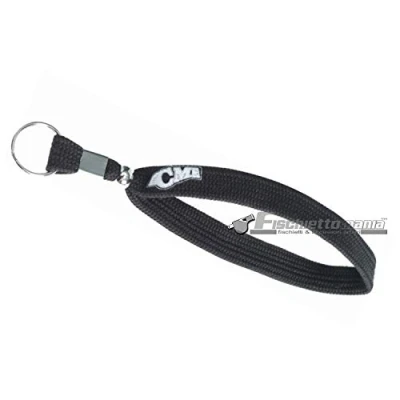 Image of Acme Made black wrist lanyards for referees whistle