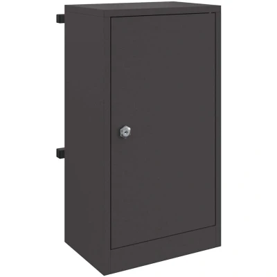 Image of vidaXL Mailbox Black 30 x 23 55 cm Steel