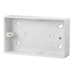 Image of CLICK Mode CMA245 2 Gang 29mm Deep PVC Pattess Box Conduit Entry