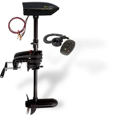 Image of Black Cat Battle Boat 2400 Bellyboat Electric motor outboard