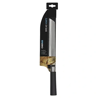 Image of Chef Aid Stainless Steel Bread Knife with Soft Grip Handle, 8 Inch, 20 cm