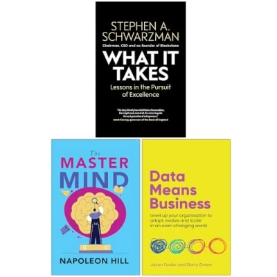Image of What It Takes, The Master Mind &amp; Data Means Business 3 Books Collection Set