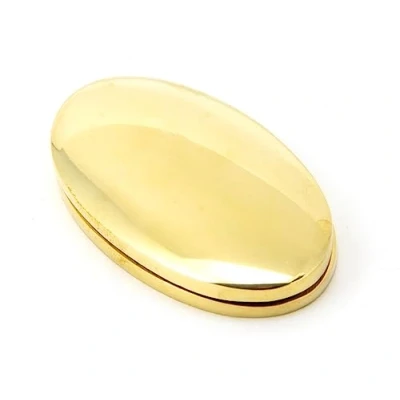 Image of From The Anvil Polished Brass Oval Escutcheon &amp; Cover