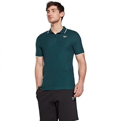 Image of Reebok Training Essentials Polo Shirt Forest Green