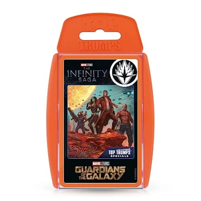 Image of Top Trumps Specials Guardians of the Galaxy Card Game, play with Rocket Raccoon, Baby Groot, Gamora, Drax, Star Lord, Nebula and Thor, educational gift for ages 8 plus