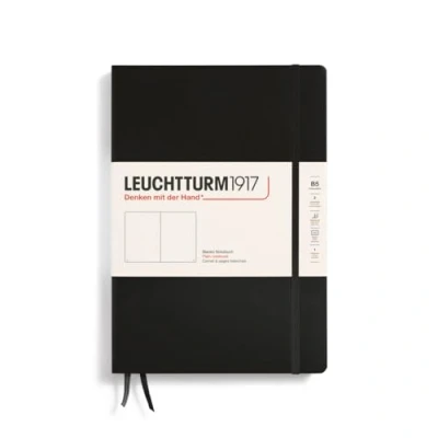 Image of LEUCHTTURM1917 366183 Notebook Composition (B5), Hardcover, 219 Numbered Pages, Black, Plain