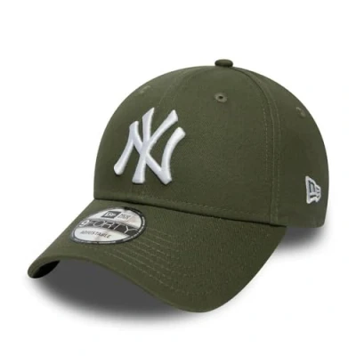 Image of New Era York Yankees MLB League Essential Olive Green 9Forty Adjustable Cap for Kids