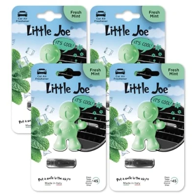 Image of Little Joe Thumbs Up Car Air Freshener, 45 Day Long Lasting Fragrance, Scented Vent Clip for Interior Home &amp; Office 4 Pack Mint