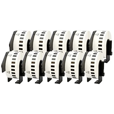 Image of 10 Compatible Rolls DK22210 DK 22210 29mm x 30.48m Continuous Address Labels for P Touch QL 500 550 560 570 700 800 810W 820NWB 1050 1060N 1100 1110NWB