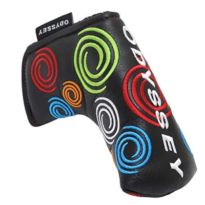 Image of Callaway Premium All Leather Putter Headcover 2024 Unisex Black Blade