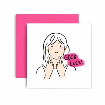 Image of Huxters Good Luck in you Exams Driving Test Card your New Job (Style 1)