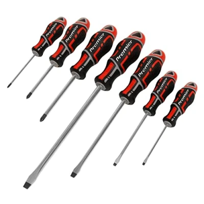 Image of Sealey Premier Screwdriver Set 7pc GripMAX®, Red