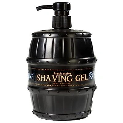 Image of BARBERTIME Shaving Gel Fresh Active Non Foaming Moisturizing Effect Gold 1000 ml