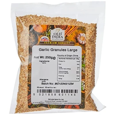 Image of Old India Garlic Granules Large 250g