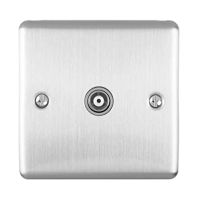 Image of Enhance Decorative TV Satin Stainless Finish With Grey Trim