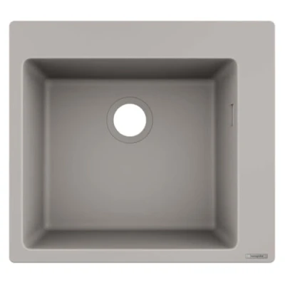 Image of hansgrohe 43312380 S510 F450 Built in Sink 450, Concrete Grey Kitchen, 60 cm