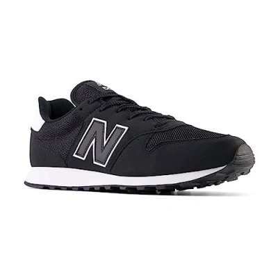 Image of New Balance 500 men&#039;s Shoes (Trainers) in Black