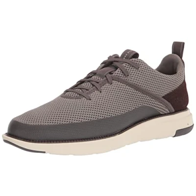 Image of Cole Haan Men&#039;s Grand Atlantic Sneaker, Stormcloud/Dark Brown, 8 UK
