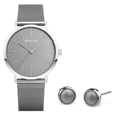 Image of BERING Women Analogue Quartz Watch with Stainless Steel Strap 13436 309 GWP