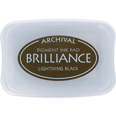 Image of Tsukineko Brilliance Ink Pad, Lightning Black,BIP95