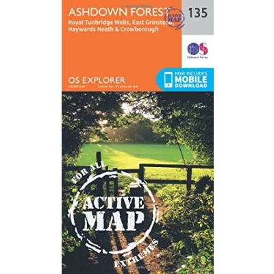 Image of Explorer Active 135 Ashdown Forest Map with Digital Version