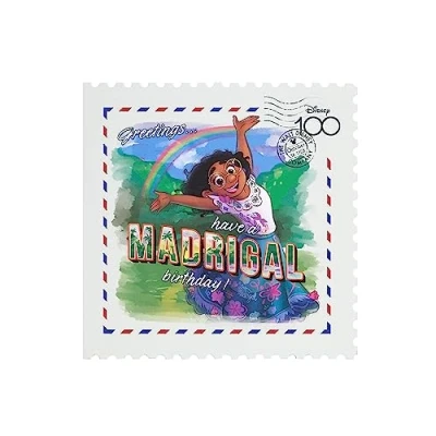 Image of UK Greetings Disney 100 Birthday Card For Her/Girl/Friend With Envelope Encanto Stamp Design, Mirabel