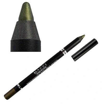 Image of Makki Shimmery Golden Olive Waterproof Glide on Eyeliner Colour Shade Number 05 Smudge proof Eye Liner Pencil
