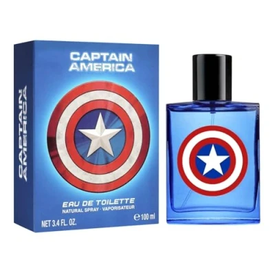 Image of Marvel Captain America Eau de Toilette Natural Perfume Spray, Vegan and Dermatologically tested EDT Spray for Teenager, 100ml