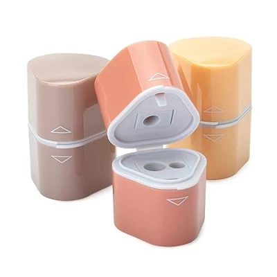 Image of Mr. Pen Pencil Sharpener for Colored Pencils, 3 Pack, Hole, Sharpeners Manual, Handheld Sharpener, Handheld, Crayon