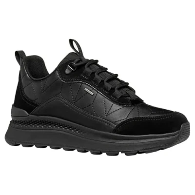 Image of Geox Women&#039;s D Spherica Actif X2 Sneaker, Black, 4 UK