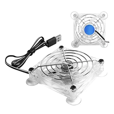Image of Mobile Phone Cooler, 50mmx50mm Tablet Cooling Fan with Blue Light, Universal PVC USB Radiator for Tablets and Cell Phones