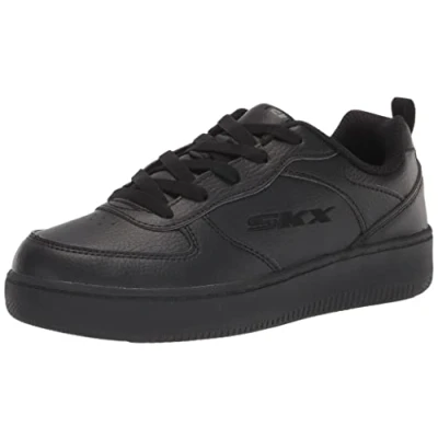 Image of Skechers Boys Sport Court 92 Sneaker, Black Synthetic Trim L, 12.5 UK Child