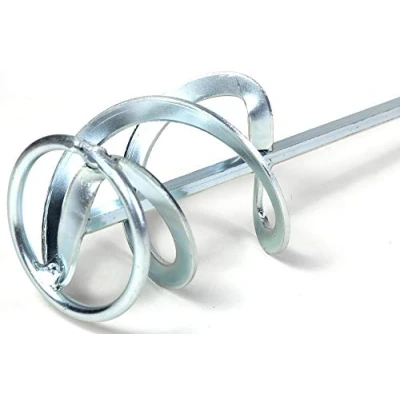 Image of Helix Mixing Paddle 70mm x 400mm 8mm HEX Shank Mixer, Plaster, Render Whisk, Stirrer PROPER TOOLS (G66/1192OC)