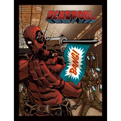 Image of Deadpool Bang Memorabilia, MDF, Multi Colour, 30 x 40cm