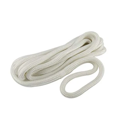 Image of FreeTec Boat Fender Line Nylon Dockline Mooring Rope Anchor Shock Absorbing for Yacht with Eyelet (L: 25 Ft, D: 5/8 inch, Eyelet:15 inch)