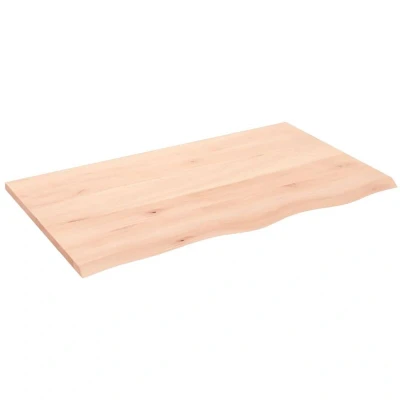Image of vidaXL Table Top 100x60x2 cm Untreated Solid Wood Oak