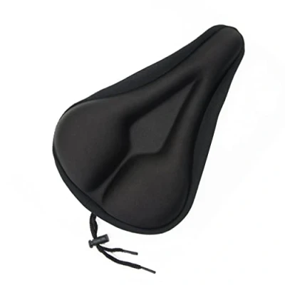 Image of Maveek Gel Bike Seat Cover Extra Soft Saddle Cushion Cycle Bicycle for Road and Mountain Bike(Black)