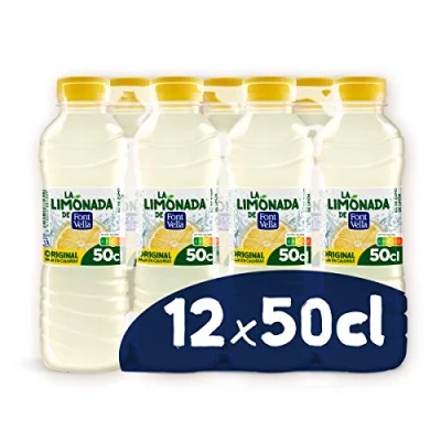 Image of Font Vella Lemonade, Natural Mineral Water with Lemon Juice, Pack of 12 x 50cl